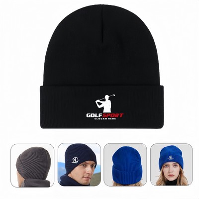 Golf Sport Winter Warm Knitted Beanie Hat