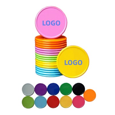 1 1/2" Vibrant Plastic Token