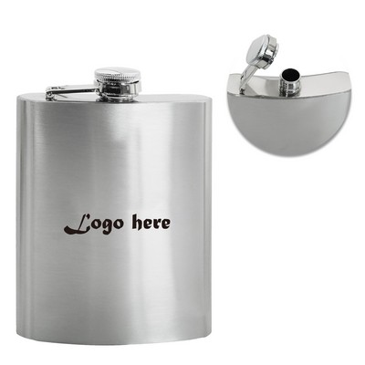 8 oz Stainless Steel Portable Flask