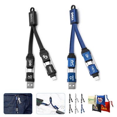 KeyNano 4in1 Keychain Fast Charging Data Transfer Cable