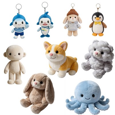 7"-9'' Custom Plush Toy Soft Promotional Stuffed Animal