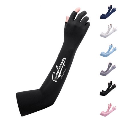 Long Sleeve 2 Cut Finger Gloves