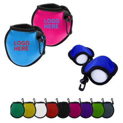 Travel Golf Ball Cleaning Pouch Wash Bag
