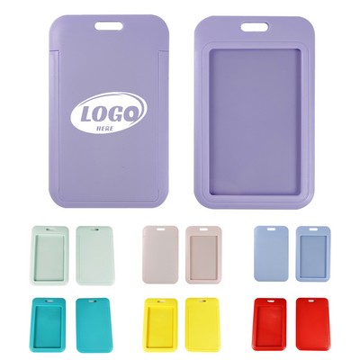 ABS Hard Plastic Vertical ID Badge Holder