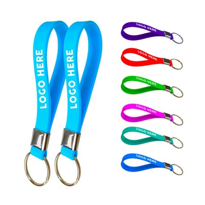 Lightweight Silicone Wristband Keychain for Keys