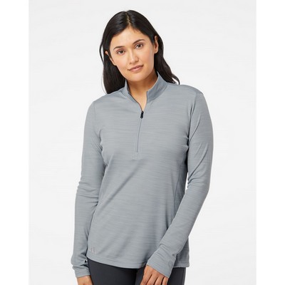 Adidas Women's Lightweight Mélange Quarter-Zip Pullover - A476