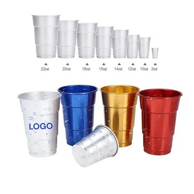 Aluminum Reusable Stadium Beer Cup 16 oz./500ML