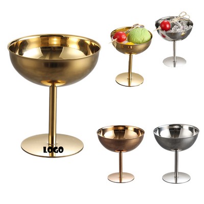 Elegant Stainless Steel Salad and Dessert Bowls for Hotel Dining