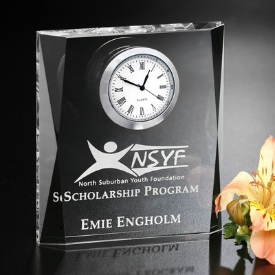 Moments Beveled Clock 4-1/2"