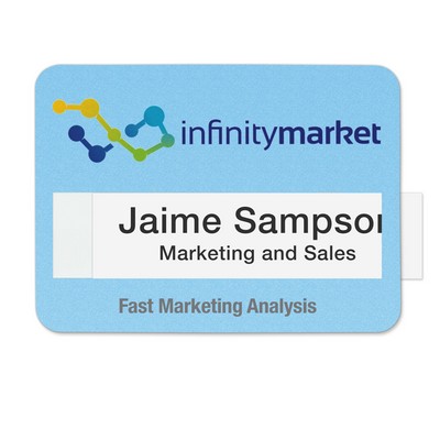 Selfit Multiline Reusable Name Badges, 3" x 2.19"