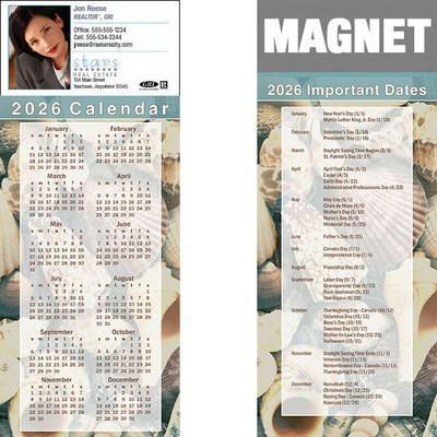 Full Color Calendar Magnet (3 1/2"x8 1/2")