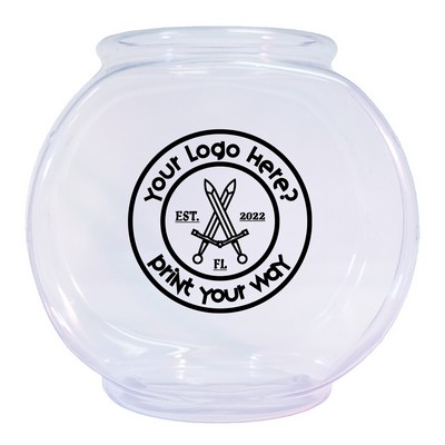 92 Oz. Flat Side Drum Bowl - Imprinted