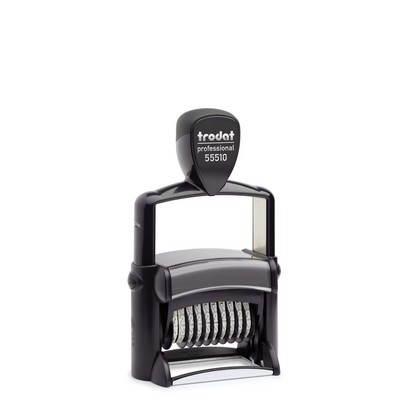 Trodat® Professional Self-Inking Rectangle Numberer Stamp (1 1/4" x 2 1/8"), 10 Bands, Customizable