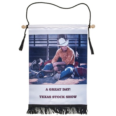8" x 13" Custom Satin Banner (Full-Color)