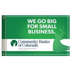 Double Sided Custom Rectangle Flag (60"W x 36"H)