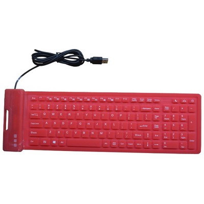 107 Keys Portable USB Silicone Keyboard