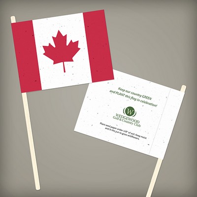 Canadian Seed Paper Promotional Flags
