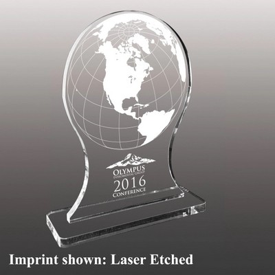 Stock Shaped Acrylic Award - Laser Etched