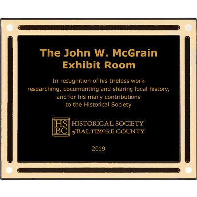 8X10 CAST ALUM. PLAQUE - Bronze