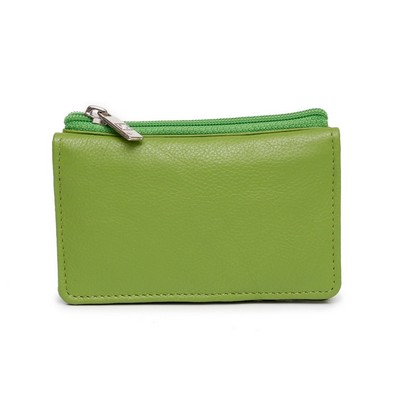 Ashlin® Designer Lime Green Hillebrand Bi-fold Mini-Wallet
