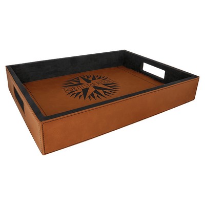 Leatherette Serving Tray