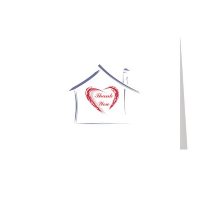 Heart in House Thank You