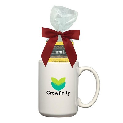 15 Oz. Customizable Full-Color Mug with Tea Bags