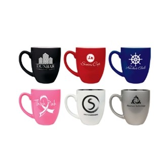 Bistro Round Ceramic Mug, 16 oz.
