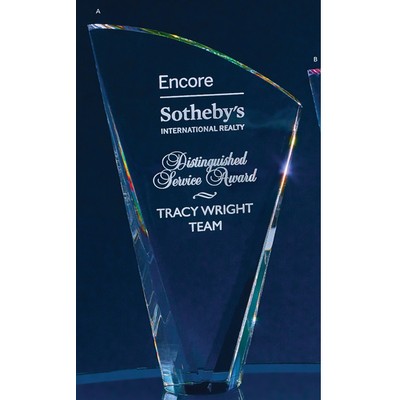 9¼" Spectra Color Crystal Prismatic Sail Award