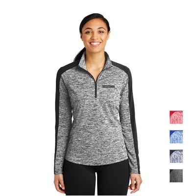 Sport-Tek® Women's PosiCharge Electric Heather Colorblock 1/4-Zip Pullover