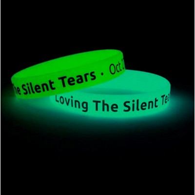 Glow-in-Dark Silicone Wristband