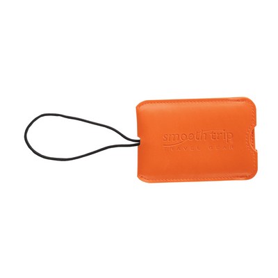 Orange Smooth Trip Travel Gear by Talus® Slide ID Luggage Tag