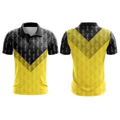 Unisex & Kids' Sublimation Short Sleeve Polo - 150G Interlock