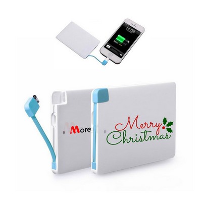 Ultra slim credit card power bank