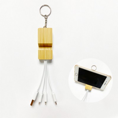 Charge Cable with a phone supporter