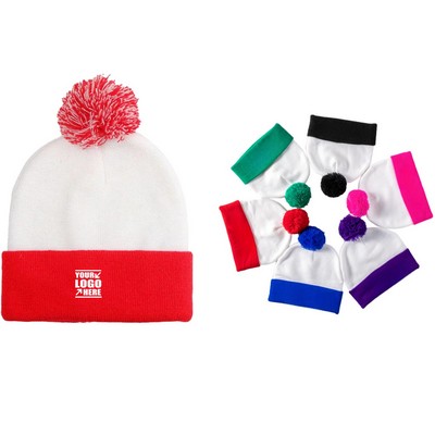 Acrylic Jacquard Pop Beanie