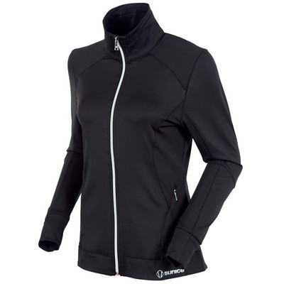 Sunice Women's Elena Lightweight Thermal Stretch Full-Zip Jacket