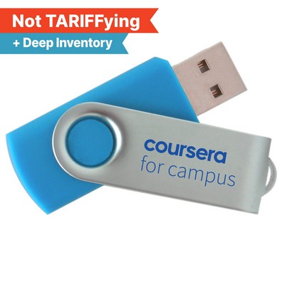 iClick® 3.0 Silver Swivel USB Flash Drive 16GB