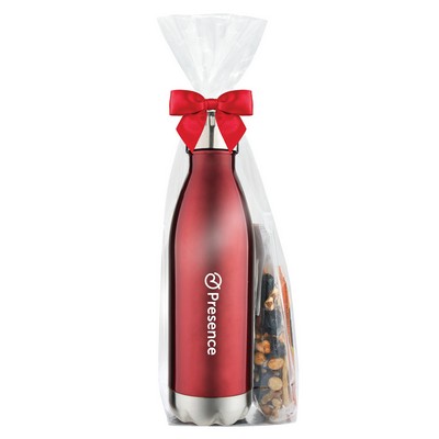 17 Oz. Dual Wall Vacuum Sealed Water Bottle Gift Set - 4C® Sugar Free Energy Rush Packet & More