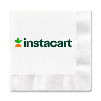 3-Ply White Beverage Napkin - High Line