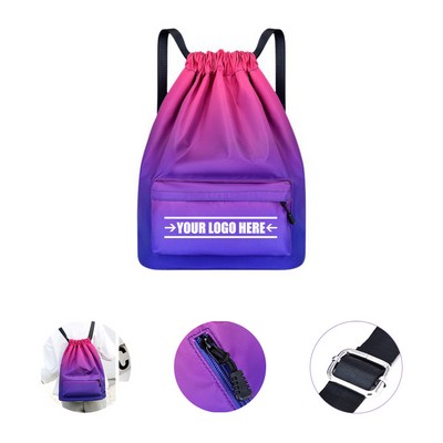 Waterproof Drawstring Bag Sackpack Sports Backpack