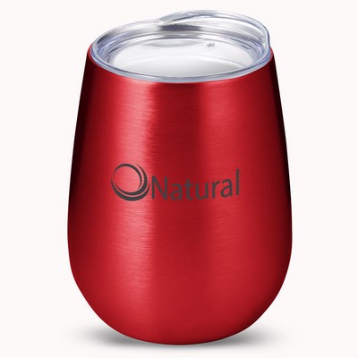 10 oz Stemless Insulated Wine Tumbler With Lid