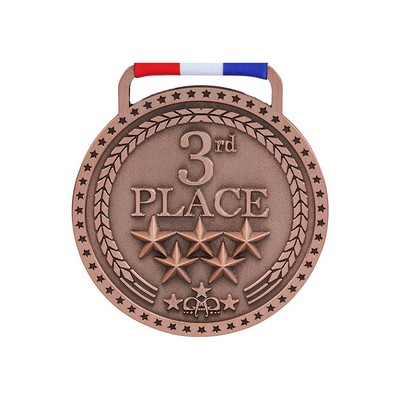 1.5" Custom Die-Struck Antique Medals