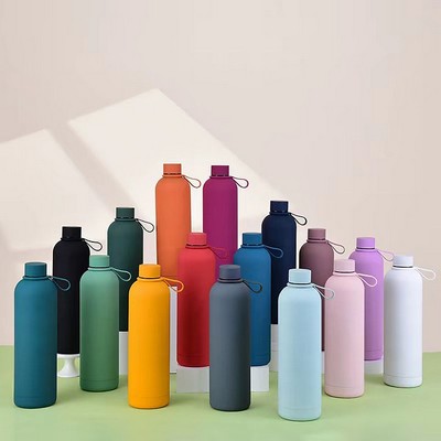 34 oz Rubber Paint Stainless Steel Water Bottle