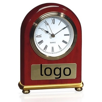 Redwood Arch Mantel Clock