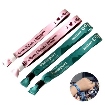 Full Color Dye-Sublimated Polyester Adjustable Wristband ( 13.8" X 0.6" )