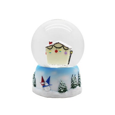 Custom House Snow Globe