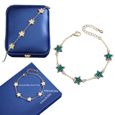 Five-Pointed Star Link Bracelets