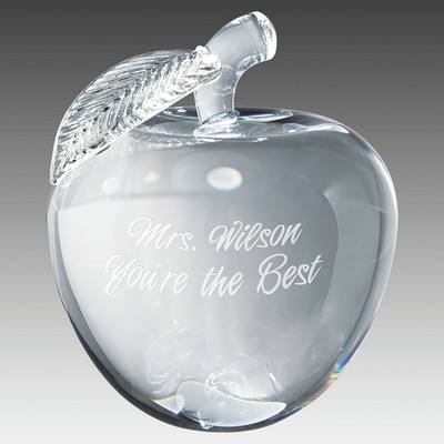 4" Crystal 3D Apple