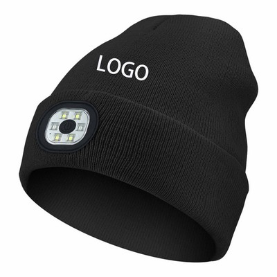 Rechargeable LED - Lighted Knitting Cap